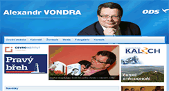 Desktop Screenshot of alexandrvondra.cz